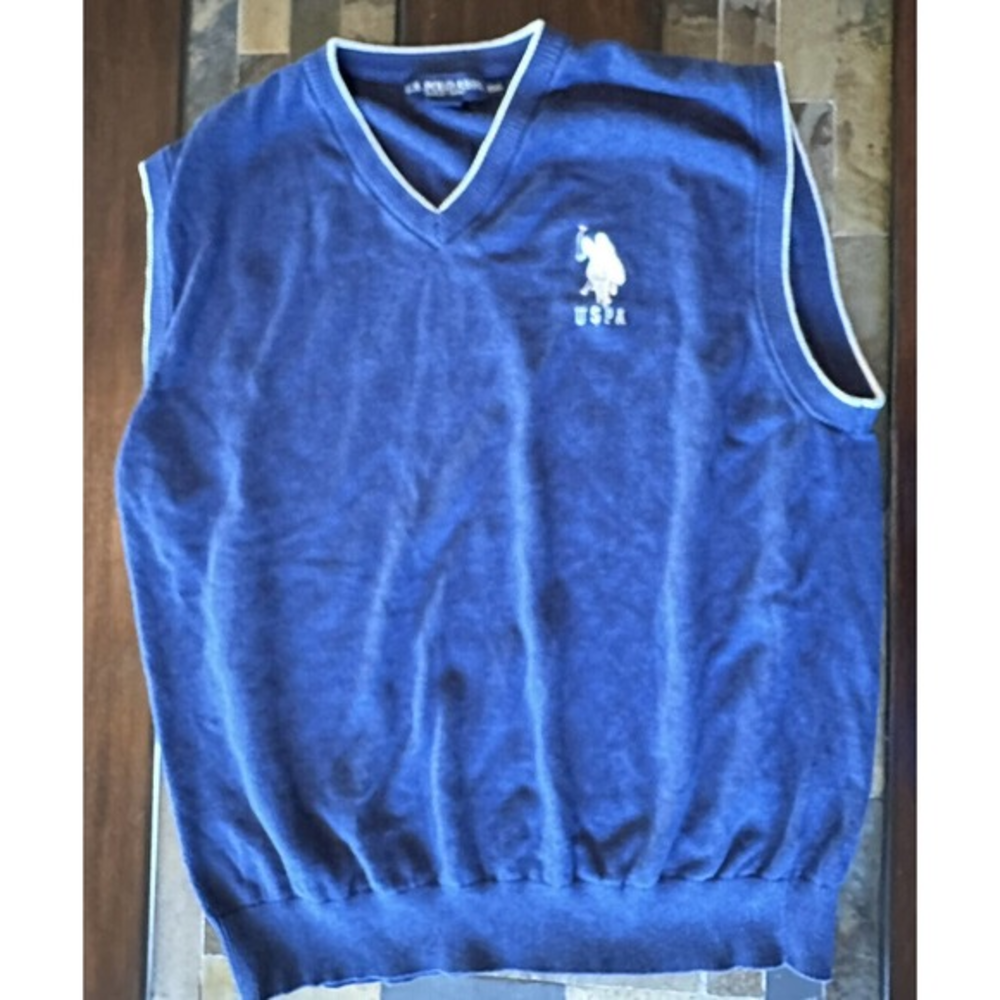 US‎ Polo Association Men’s Sweater Best Blue Size XXL
